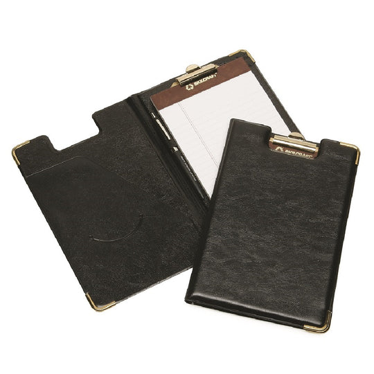 WRITING DELUXE PORTFOLIO, W/BRASS CLIP, BLACK - EA