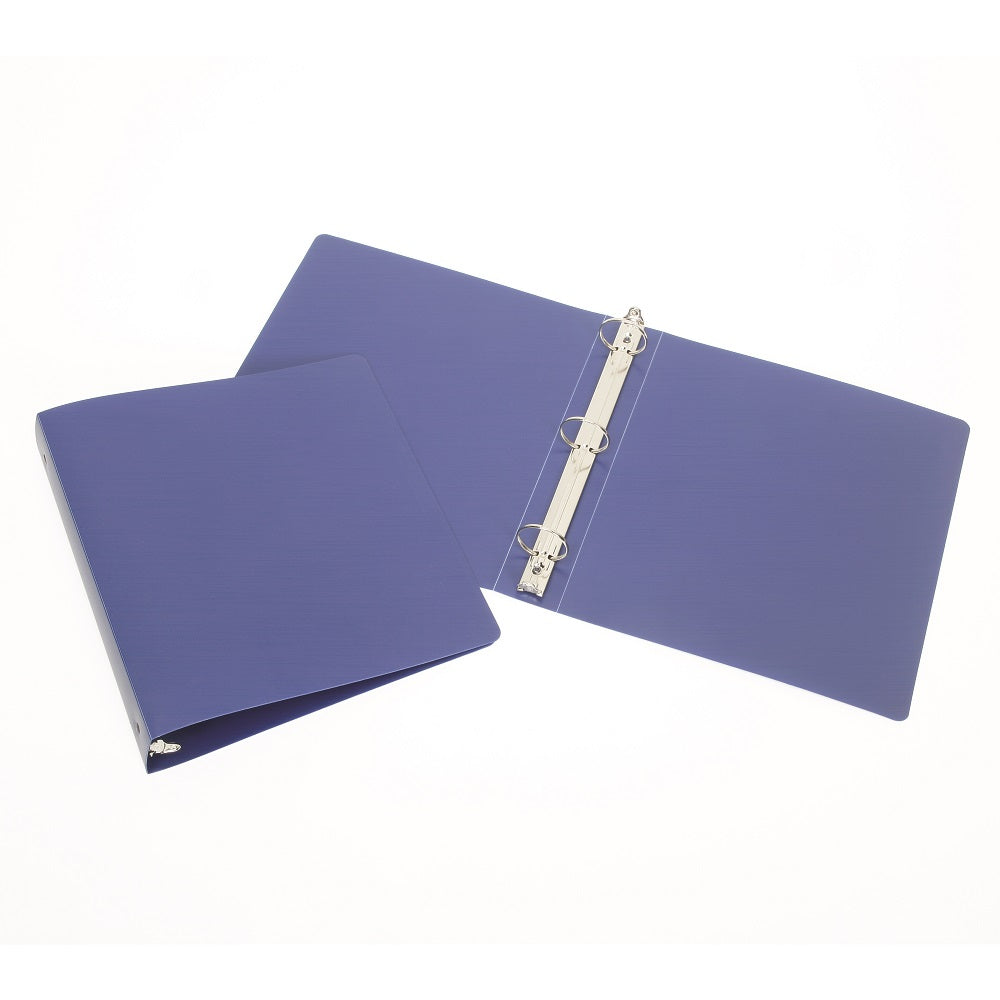 3-RING FLEXIBLE POLY BINDER, BLUE