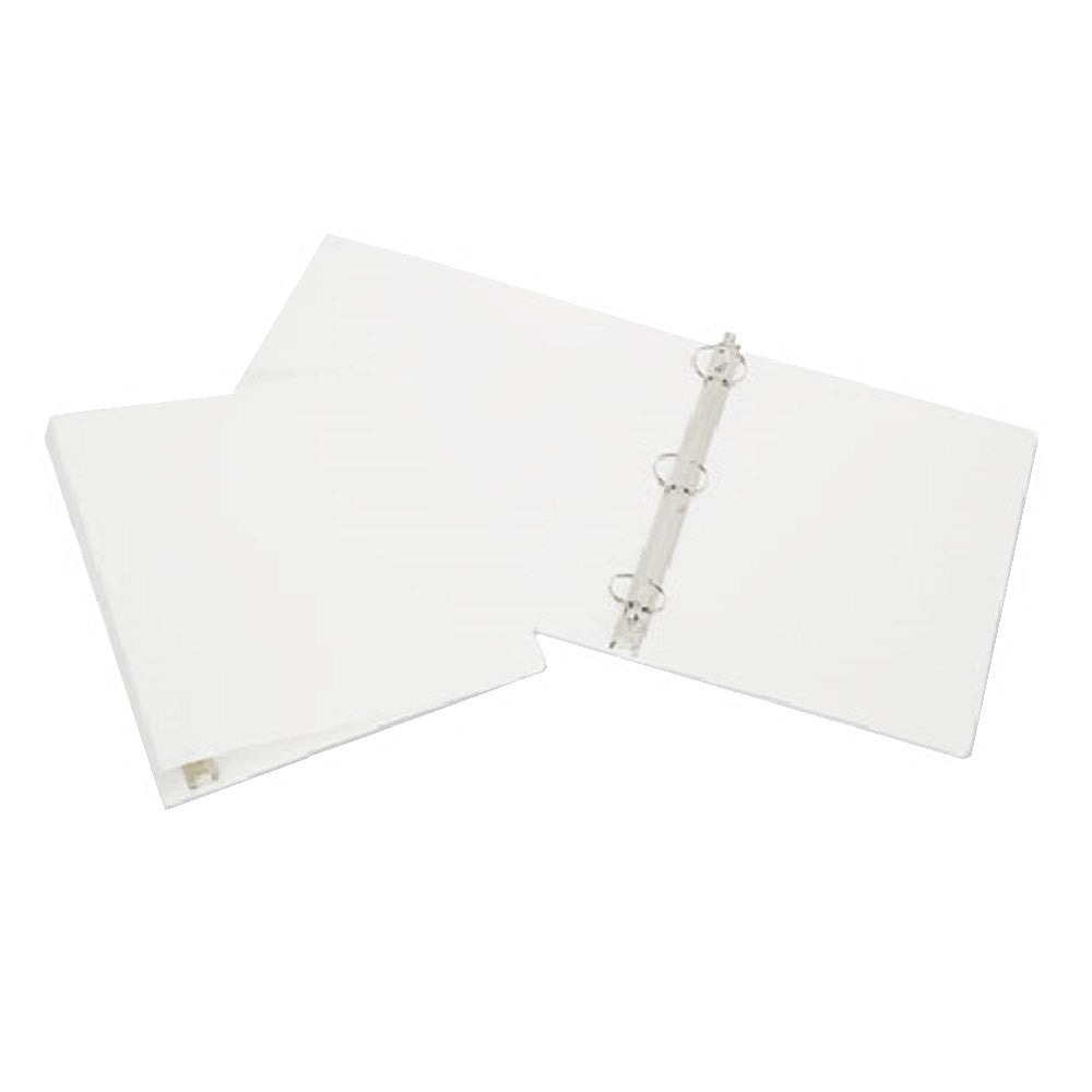 3-RING FLEXIBLE BINDER, 1" CAPACITY, WHITE