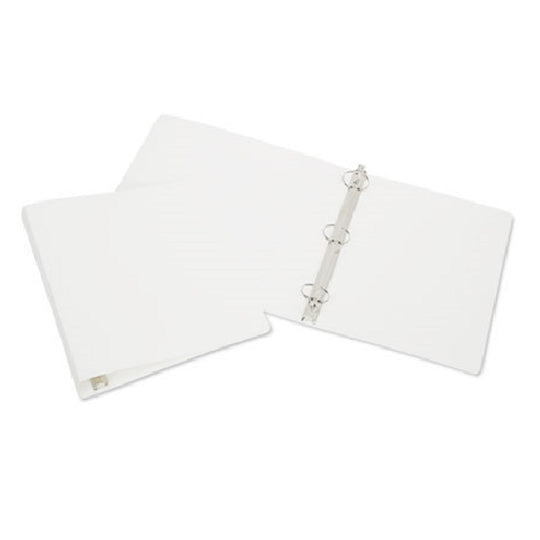 3-RING FLEXIBLE BINDER, 1" CAPACITY, WHITE