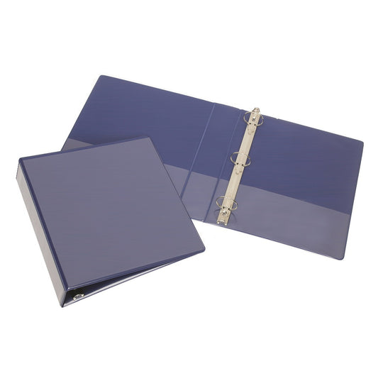 3- ROUND RING BINDER, 1/2" CAPACITY, BLUE