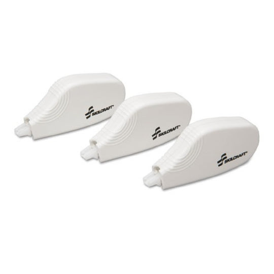 CORRECTION TAPE, MINI-DISPENSER, NON-REFILLABLE, BIOBASED, WHITE