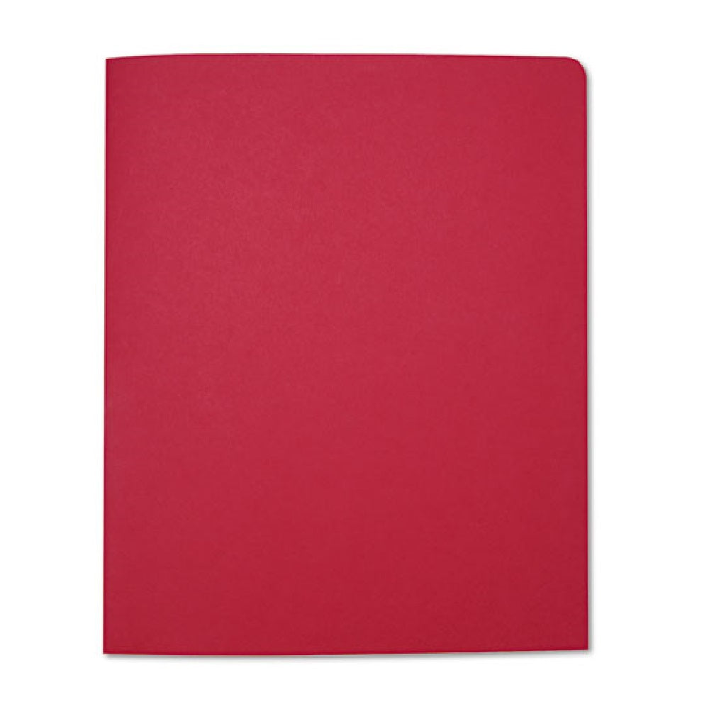 DOUBLE POCKET PORTFOLIO, LETTER SIZE, RED