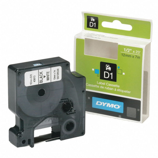 7510016576746 DYMO STANDARD LABEL CASSETTE, BLACK ON WHITE EA