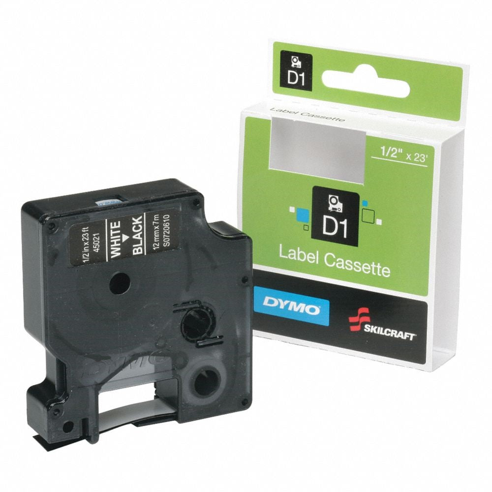 7510016576748 DYMO STANDARD LABEL CASSETTE, BLACK ON CLEAR EA