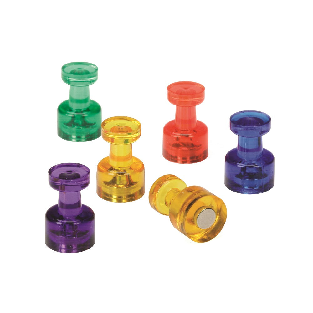 MAGNETIC PUSHPINS, ASSORTED COLORS