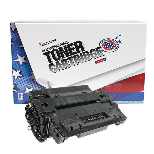 NSN6901910, REMANUFACTURED HP 55X (J) EXTENDED YIELD BLACK TONER CARTRIDGE