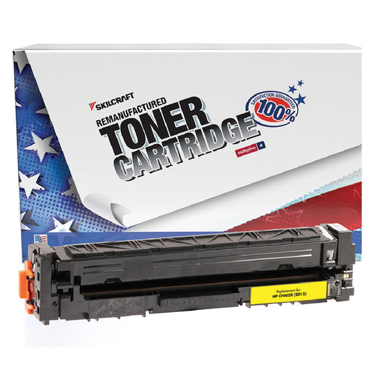 NSN6941792, REMANUFACTURED HP 201X HIGH YIELD YELLOW TONER CARTRIDGE