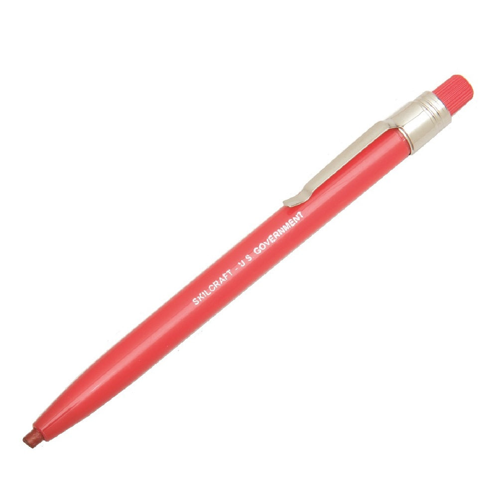 CHINA MARKER WAX PENCIL, MECHANICAL, RED BARREL/RED LEAD BX