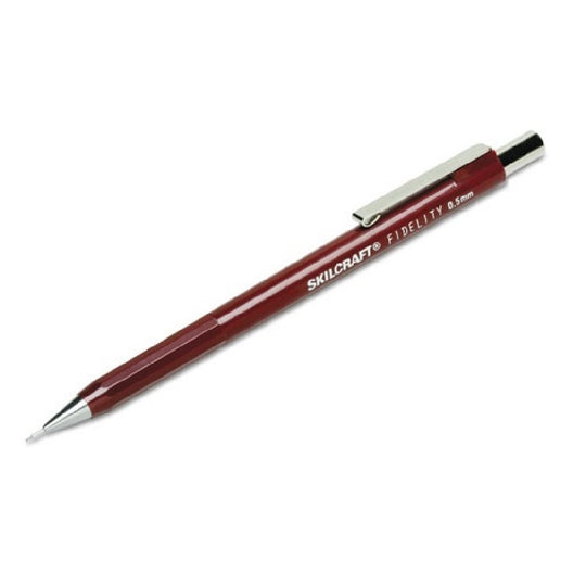 FIDELITY PUSH-ACTION MECHANICAL PENCIL, BURGUNDY