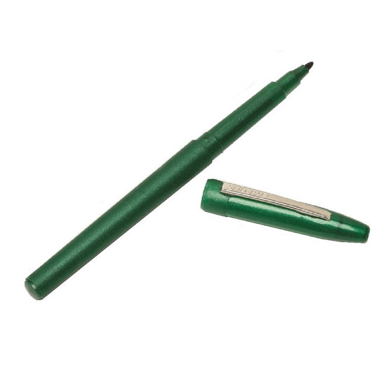 FIRST IMPRESSIONS MARKER, FINE TIP, GREEN INK/GREEN BARREL