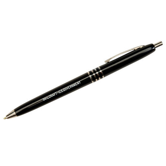 US GOVERNMENT BALLPOINT RETRACTABLE PEN, MEDIUM, BLACK INK BX