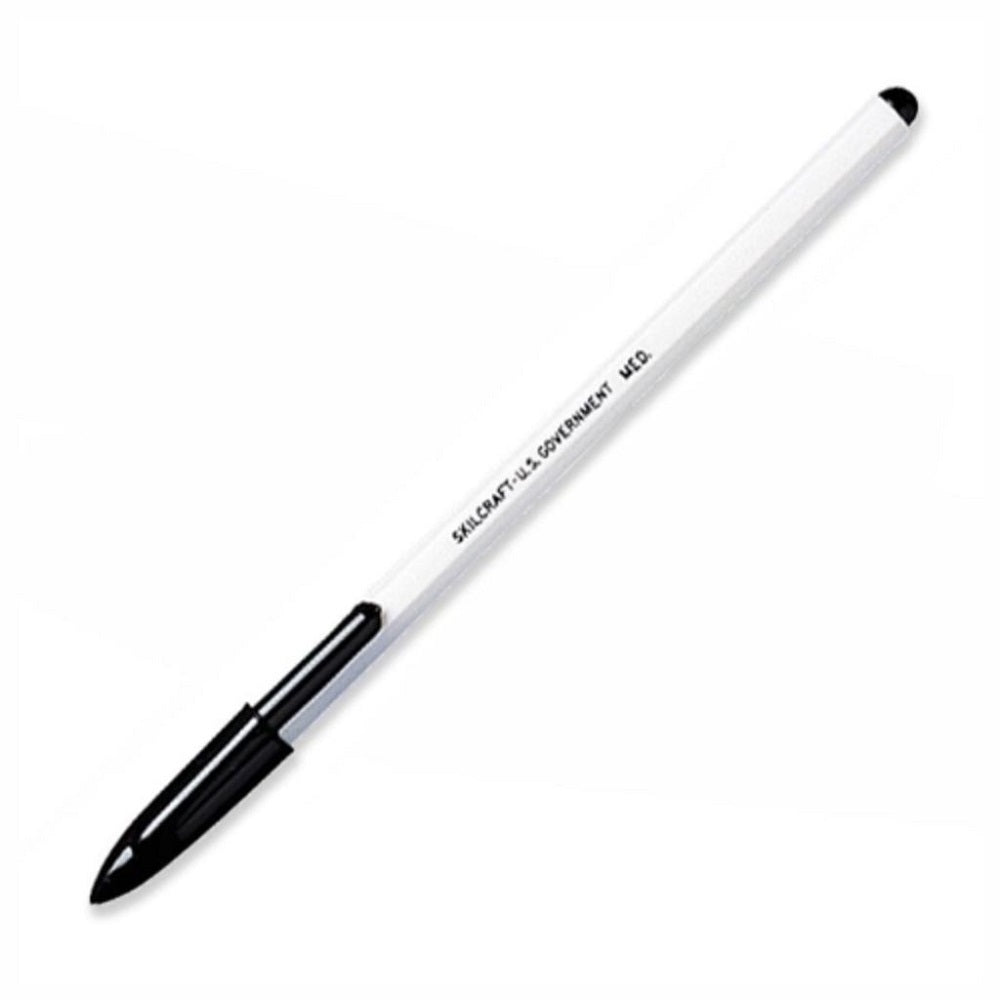 STICK PEN, MEDIUM POINT, BLACK INK PK