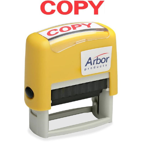 PRE-INKED MESSAGE STAMP, "COPY", IMPRESSION 1-3/4" x 1/2" - RED INK