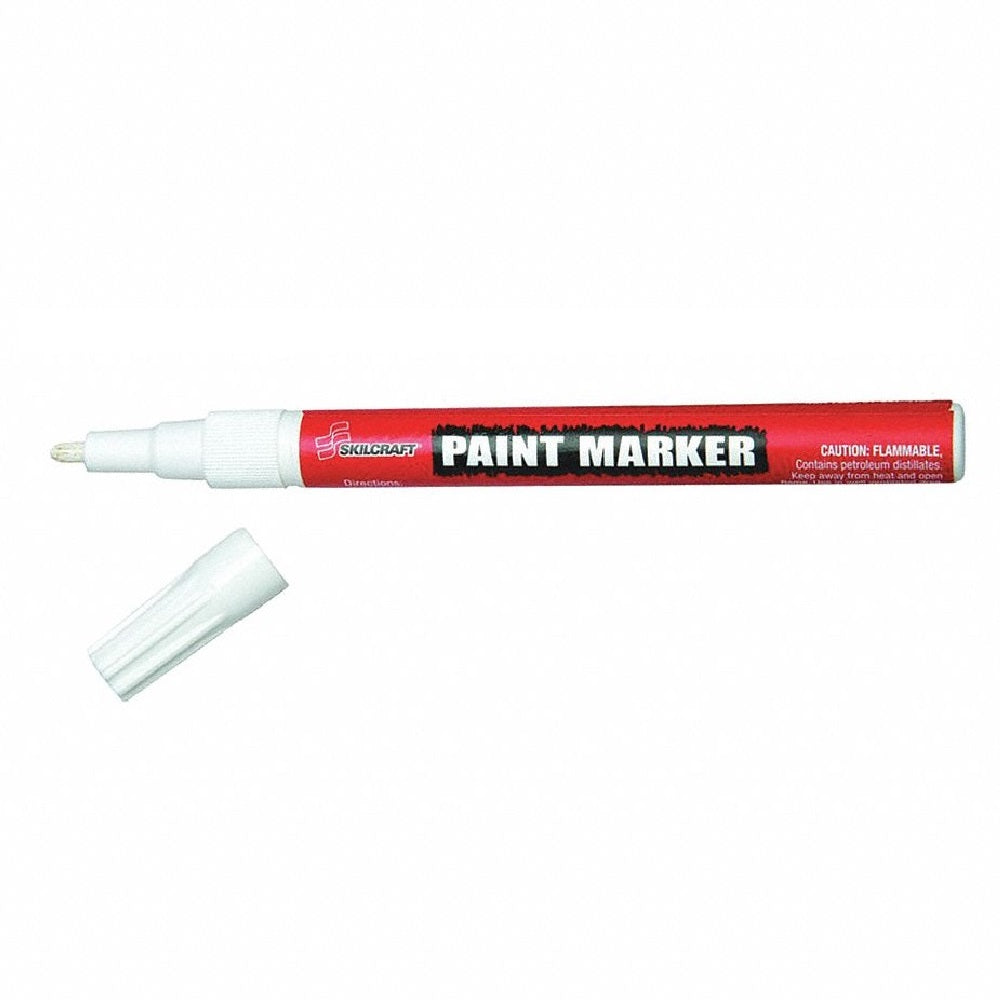 NSN2074159, PAINT MARKER, FINE BULLET TIP, WHITE PK