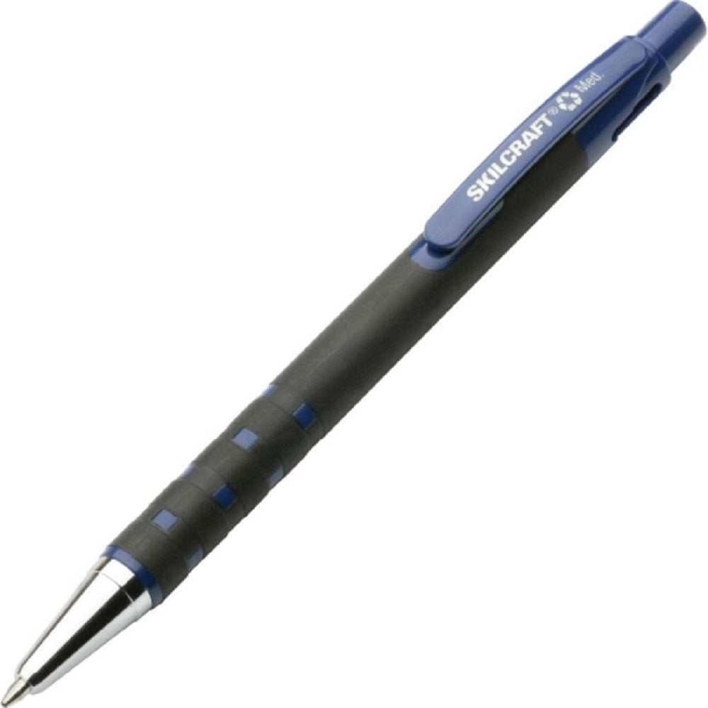 RUBBERIZED RETRACTABLEB ALLPOINT PEN,  MEDIUM POINT, BLUE INK PK