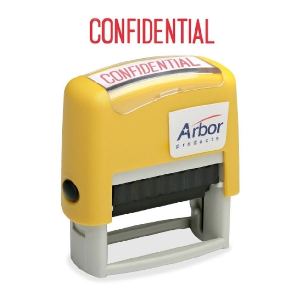 PRE-INKED MESSAGE STAMP "CONFIDENTIAL", Red