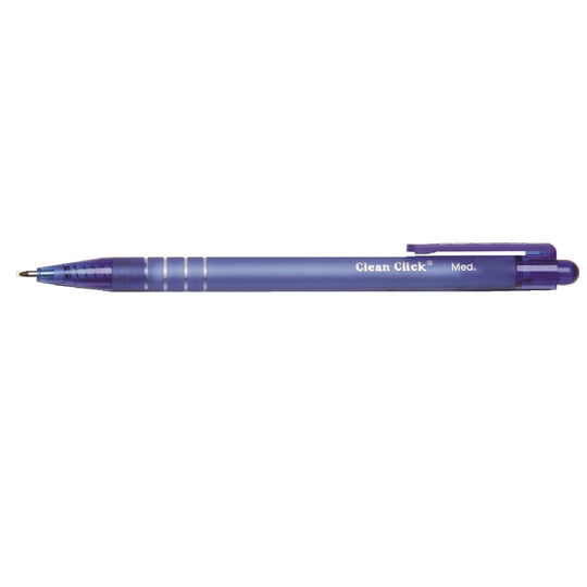 NSN4220323, RUBBERIZED RETRACTABLE BALLPOINT PEN, MEDIUM POINT, BLUE PK