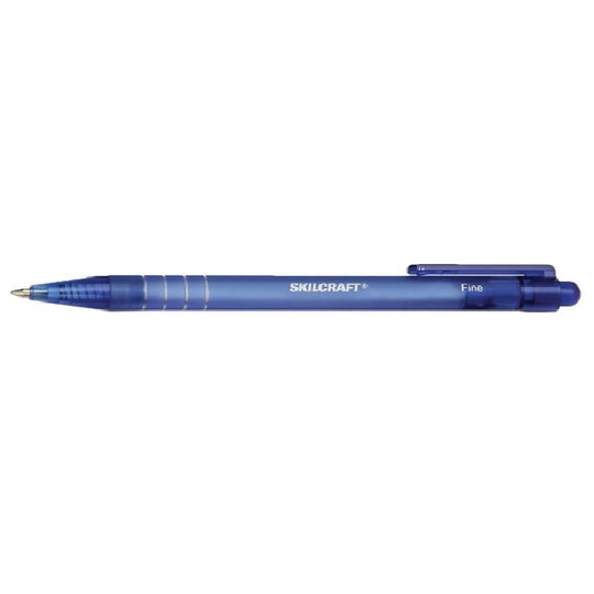 NSN4220327, CLEAN CLICK RETRACTABLE BALLPOINT PEN, BLUE BX