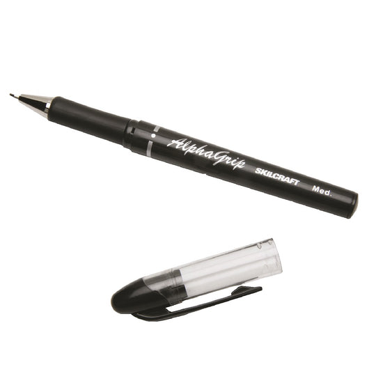 ALPHAGRIP BALLPOINT PEN, MEDIUM POINT, BLACK INK DZ