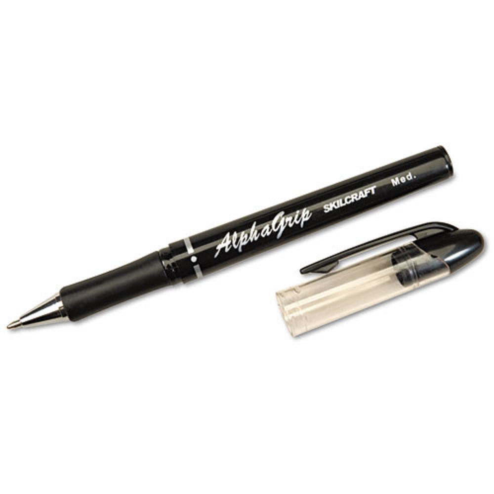 ALPHAGRIP BALLPOINT PEN, MEDIUM POINT, BLACK INK DZ