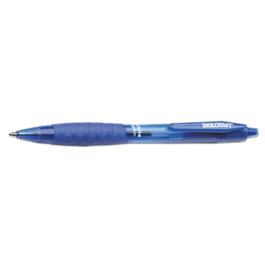 VISTA RETRACTABLE BALLPOINT PEN, MEDIUM POINT, BLUE INK - 12 PENS/PACK, 12 PACKS/CASE