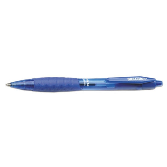 VISTA RETRACTABLE BALLPOINT PEN, FINE POINT, BLUE INK BX