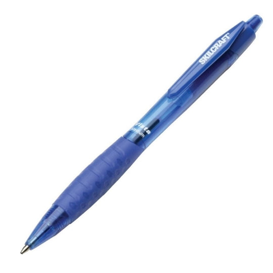 VISTA RETRACTABLE BALLPOINT PEN, FINE POINT, BLUE INK BX