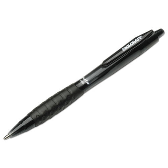 VISTA RETRACTABLE BALLPOINT PEN, FINE POINT, BLACK INK PK