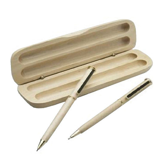 IMPERIAL PEN & PENCIL SET, 0.5MM LEAD, MAPLE FINISH, BLACK INK