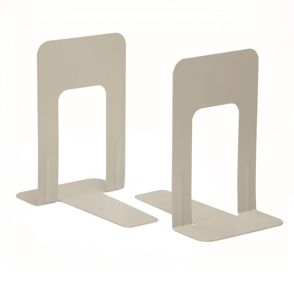 STEEL BOOKENDS, RECYCLED - BEIGE