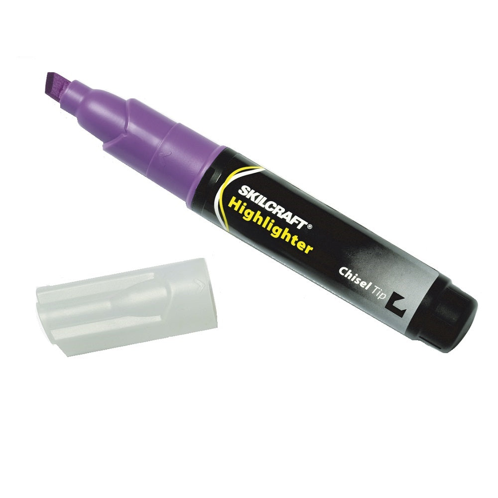 JUMBO SIZE FLUORESCENT HIGHLIGHTER, PURPLE INK - (36) DOZEN