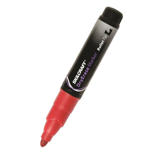 DRY ERASE CHISEL TIP MARKER, RED - (36) 12/PACKS