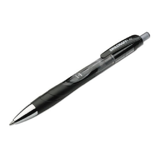 SMOOTH FLOWING GEL PEN, MEDIUM - BLACK