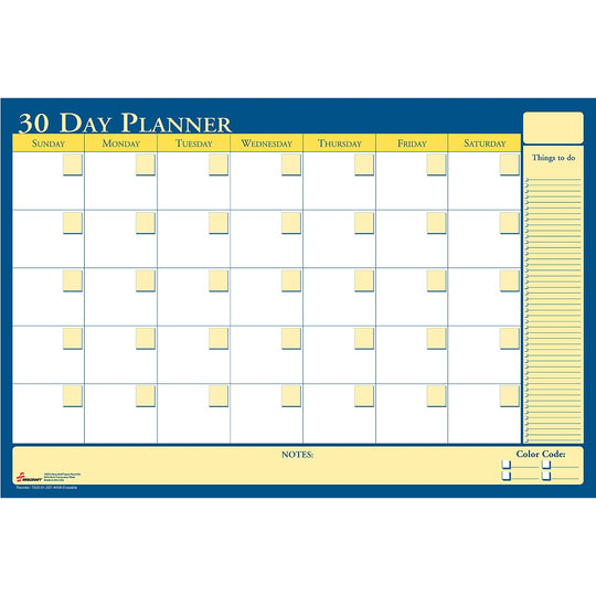 NSN5850980, REVERSIBLE/ERASABLE NON-DATED 30/60 DAY FLEXIBLE PLANNER EA