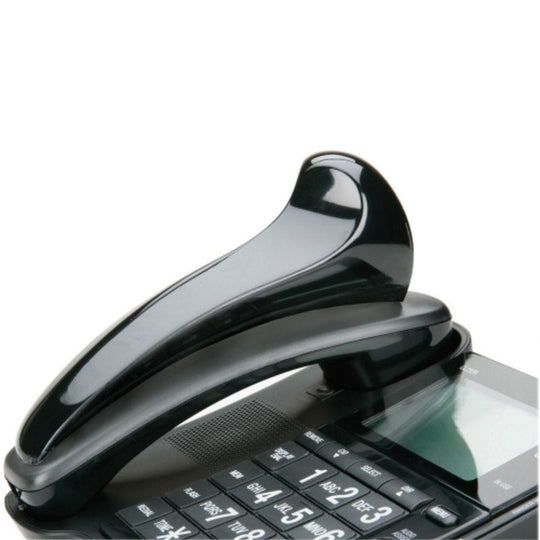 CURVED SHAPE TELEPHONE SHOULDER REST - BLACK