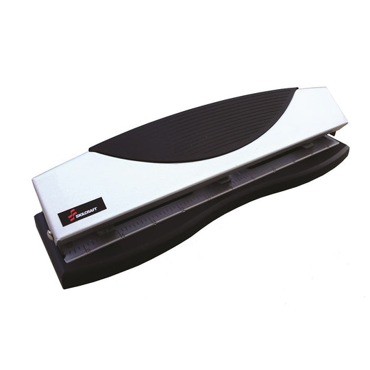 LIGHT DUTY 3-HOLE PUNCH, 15 SHEET, METALLIC, 12/CS