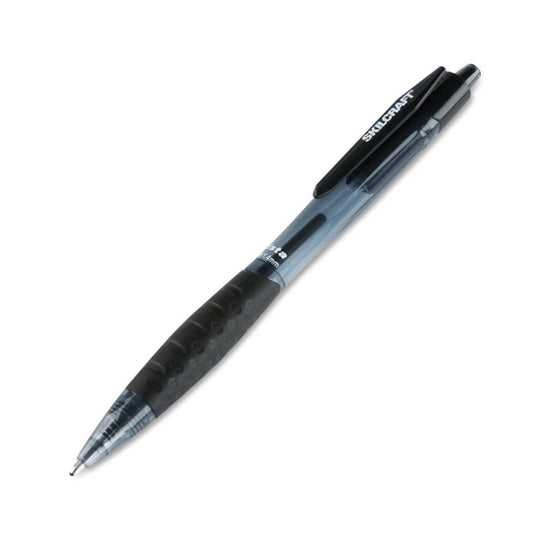 VIST RETRACTABLE BALLPOINT PEN, OLD POINT, BLACK INK BX