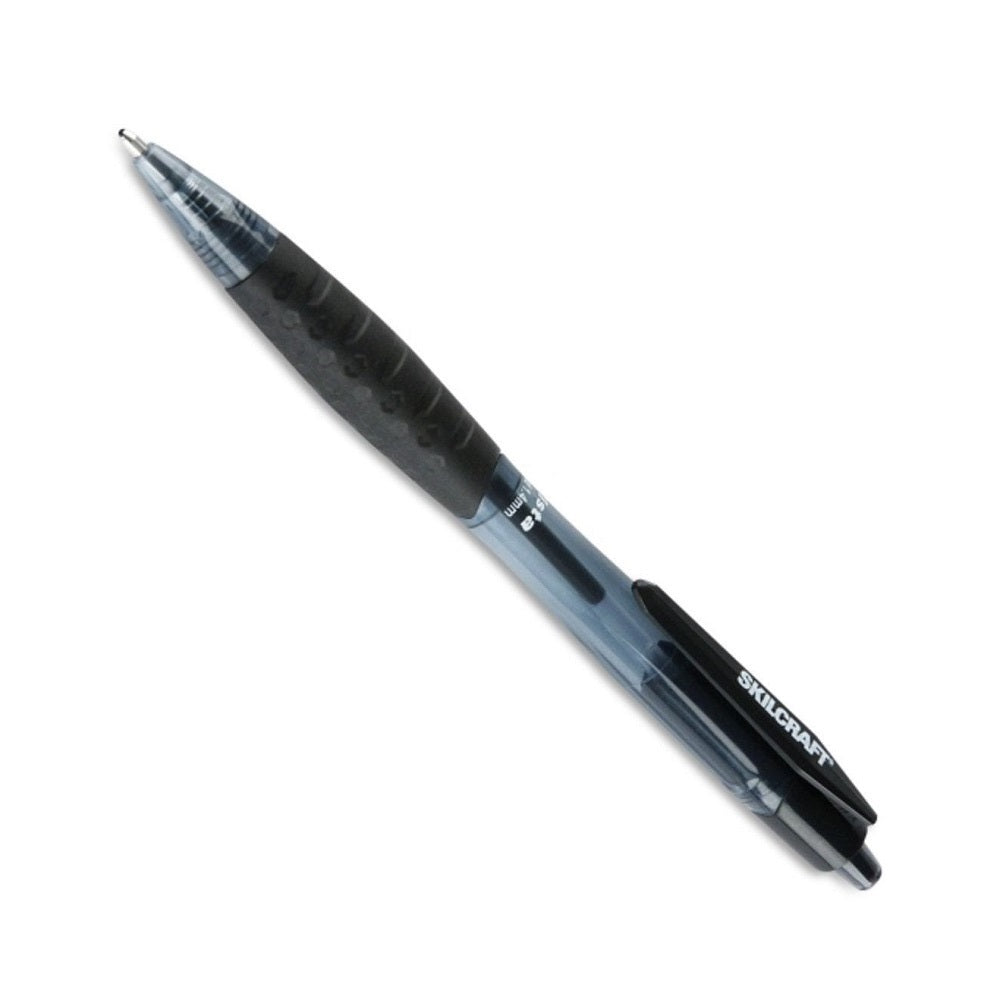 VIST RETRACTABLE BALLPOINT PEN, OLD POINT, BLACK INK BX