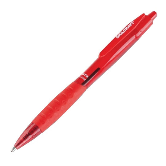 VISTA RETRACTABLE BALLPOINT PEN, RED INK BX