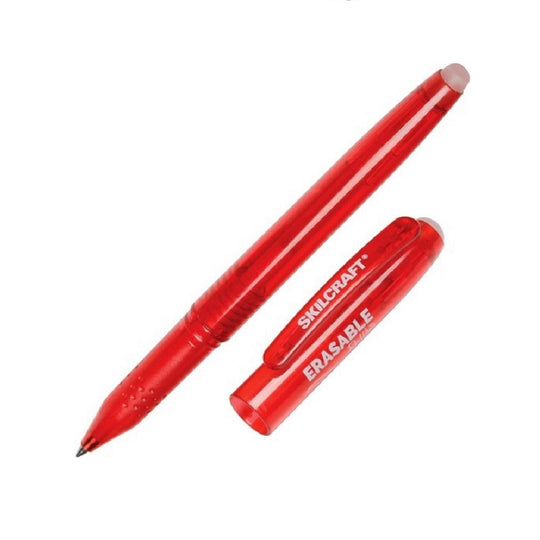 ERASABLE RE-WRITE GEL PEN, 0.7MM, RED/INK, RED BARREL