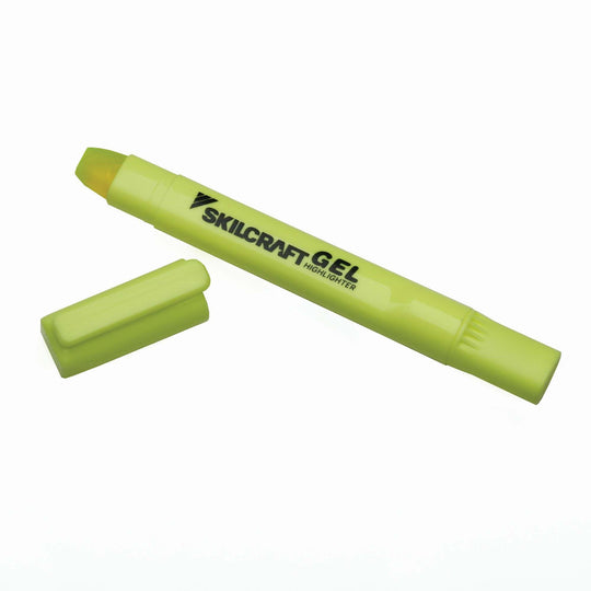 GEL FLUORESCENT HIGHLIGHTER, YELLOW DZ