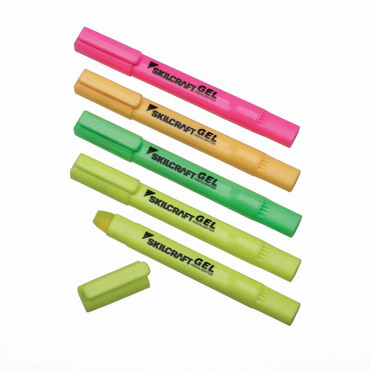 GEL HIGHLIGHTER - ASSORTED FLUORESCENT COLORS