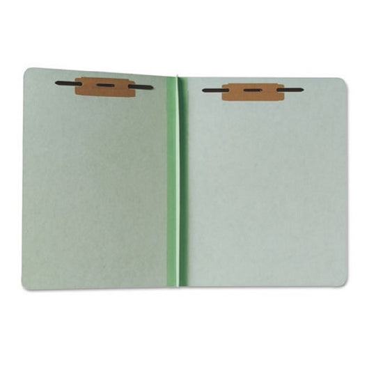 PRESSBOARD FILE FOLDER, STRAIGHT CUT, LETTER - LIGHT GREEN