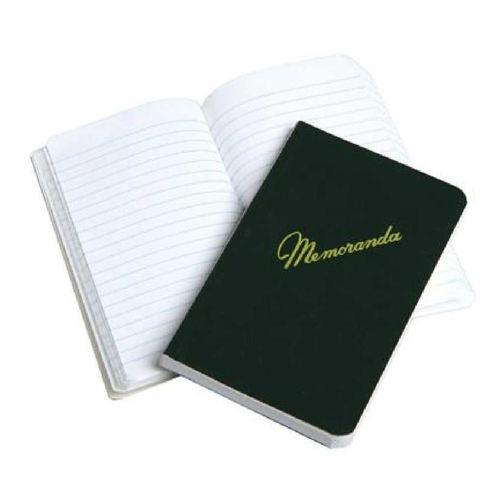 MEMORANDUM BOOK, SIDE BOUND, DARK GREEN PK