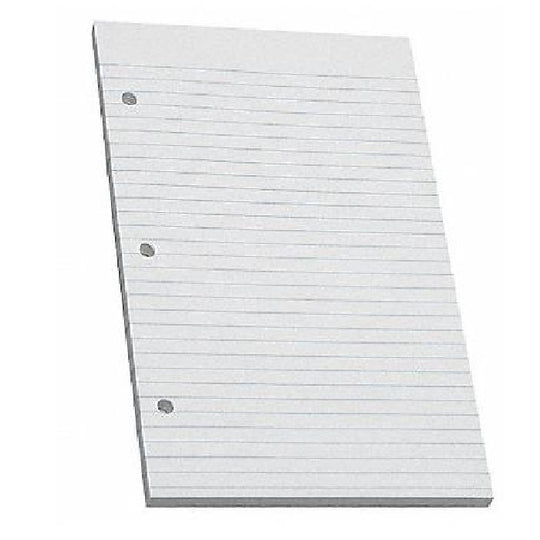 LOOSE-LEAF PAPER, RULED, 3-RING, WHITE, 5-1/2" x 8-1/2"  BX