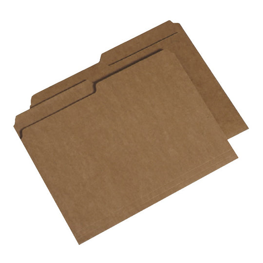 KRAFT FILE FOLDERS 1/2 TAB CUT - 100/ PACK