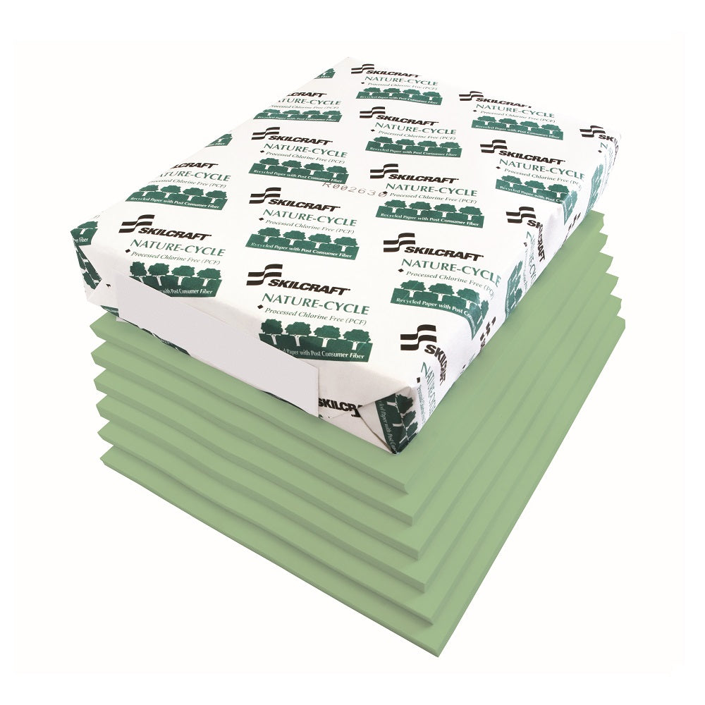 DUAL PURPOSE WRITING GRADE BOND COPY PAPER, GREEN BX