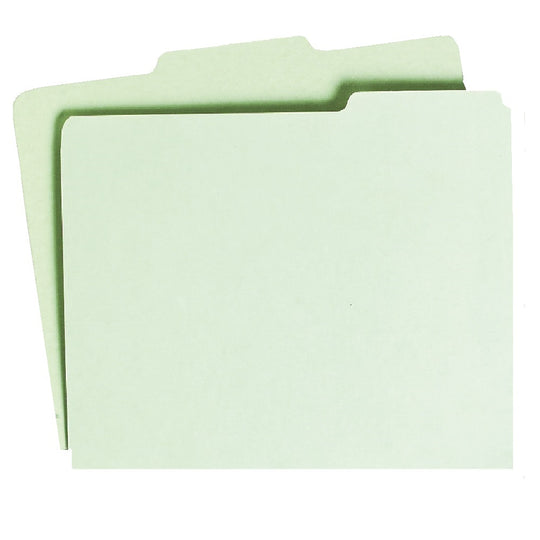 FILE GUIDE CARD, 3 TAB, LIGHT GREEN