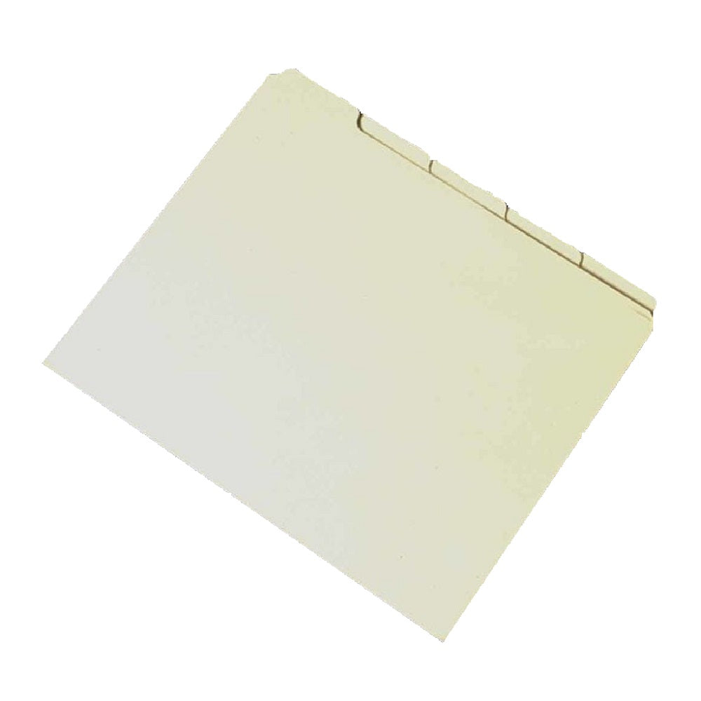 FILE GUIDE CARD SET, PRESSBOARD, 1/5 CUT - LIGHT GREEN